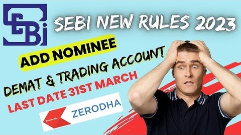 ADD NOMINEE IN ZERODHA ACCOUNT 🔴 ZERODHA NOMINEE UPDATE ONLINE 🔴 NOMINEE KAISE ADD KARE @MTFINANCE