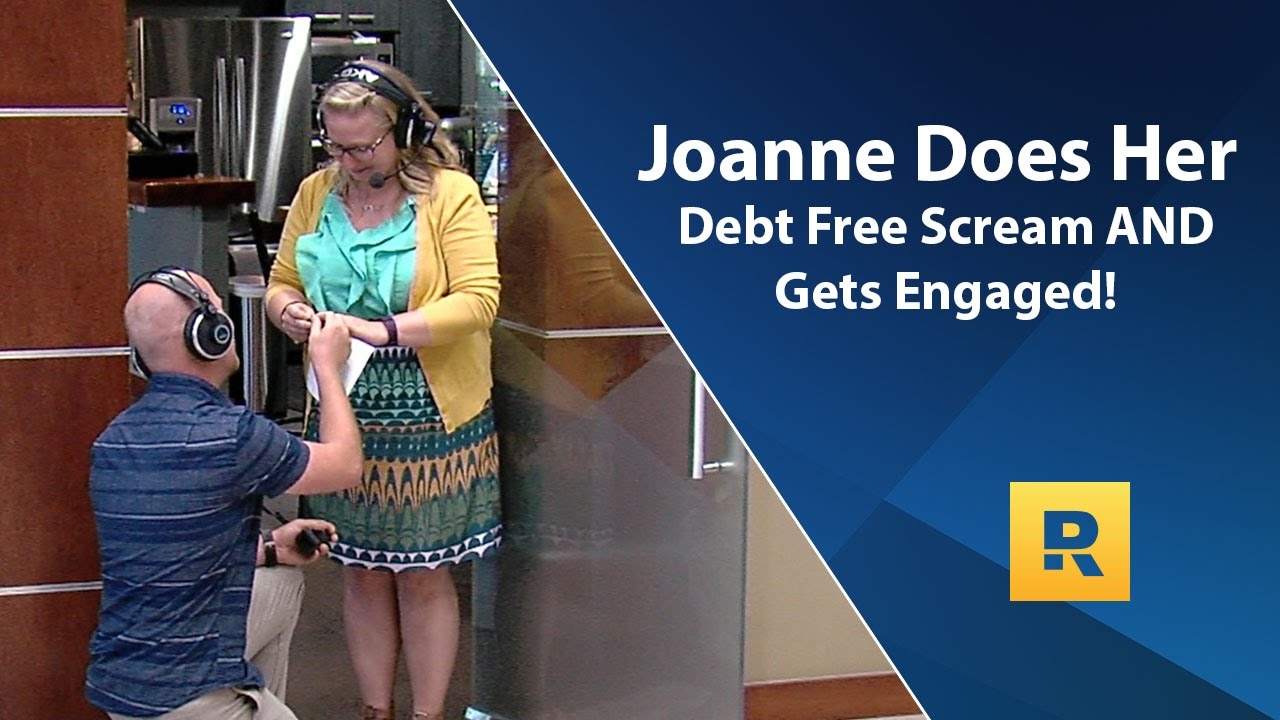 Joanne and John’s Debt Free Scream! AND a Surprise Proposal!