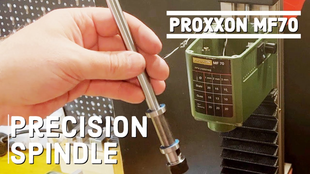 Gear cutting attachment for Proxxon MF70