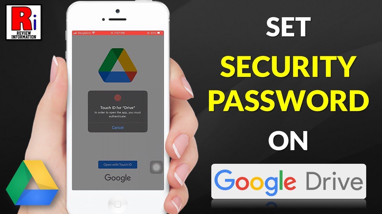 How to Set Security Password on your Google Drive App 