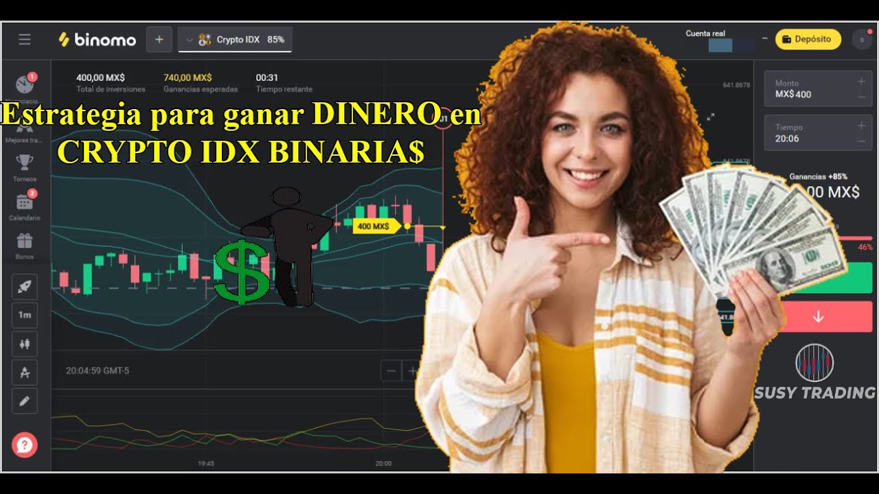 Estrategia para ganar DINERO en CRYPTO IDX BINARIA$, BINOMO 2023 - YouTube