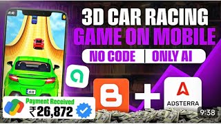 🔥How to Make 3D Car Racing Game on Mobile Using AI 🧠 | No Coding + Start.io Ads Setup 💰 (2025) screenshot 1