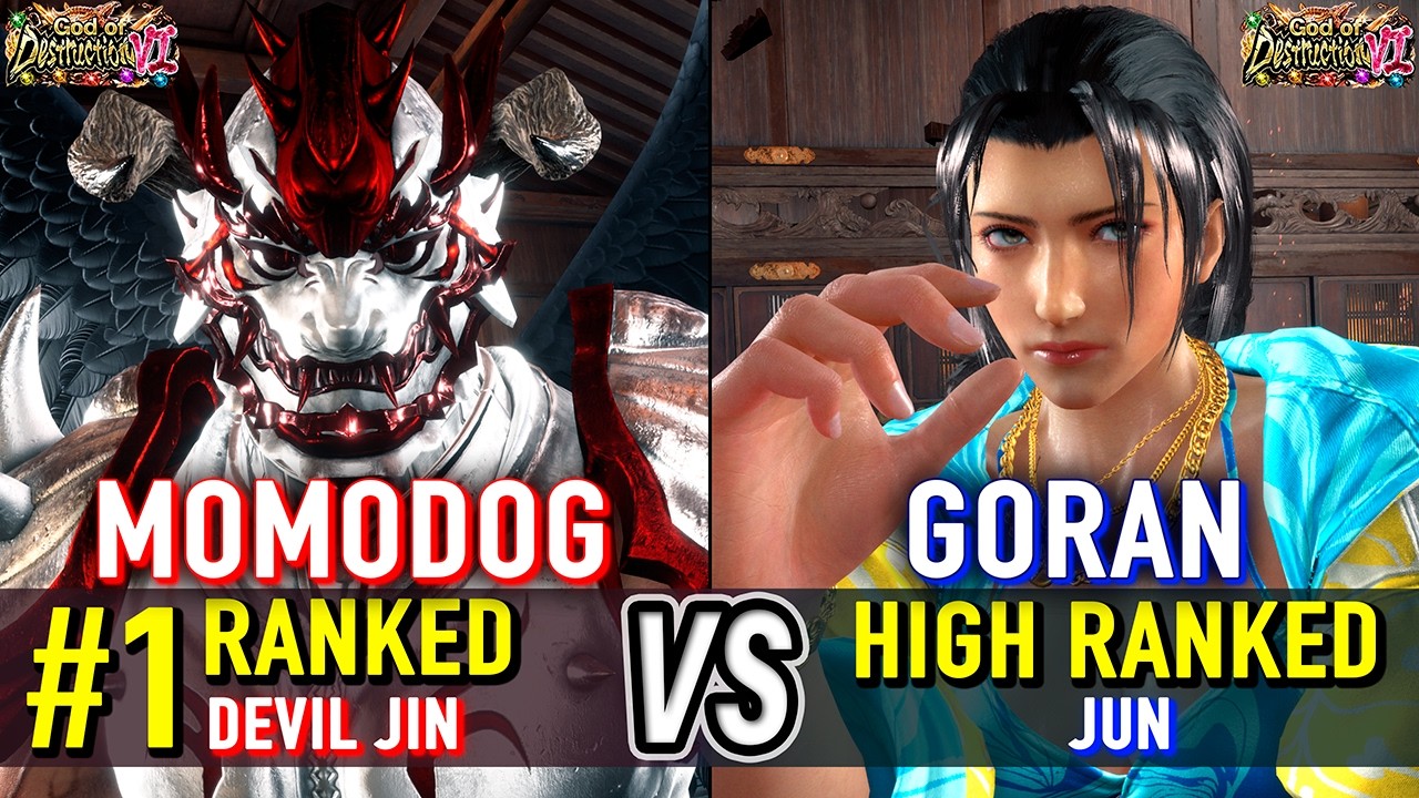 T8 🔥 MOMODOG (#1 Ranked Devil Jin) vs GORAN (Jun) 🔥 Tekken 8