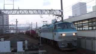 EF66 103号機[吹]牽引5097レ 静岡駅通過