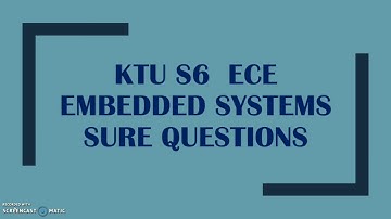 KTU S6 ECE- Embedded Systems Sure Questions