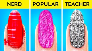 NERD vs POPULAR vs TEACHER || Types Of Students At School! Funny Stuations By 123 GO! Genius screenshot 4