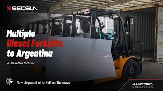 🚢💛🇦🇷 Multiple SECSUN diesel forklifts are on their way to Argentina!