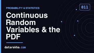 Continuous Random Variables & the PDF — Visual Guide + Solved Problems | GATE DA | datarekha