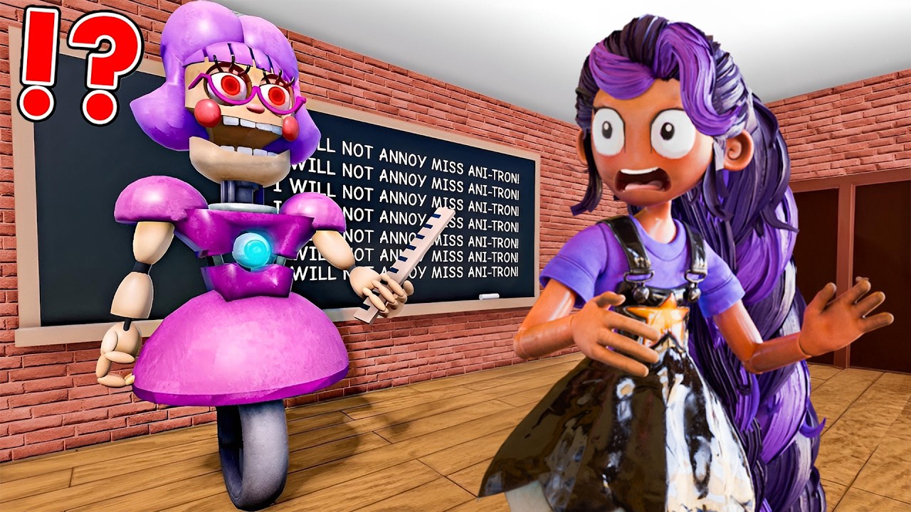 Lily Lovebraids Plays Escape MISS ANI TRON'S DETENTION in Roblox (OBBY)