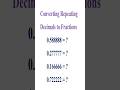 Master Converting Repeating Decimals to Fractions in Easy Steps! ๐ข