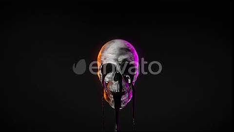 Resin Flows From The Skull | Motion Graphics - Envato elements