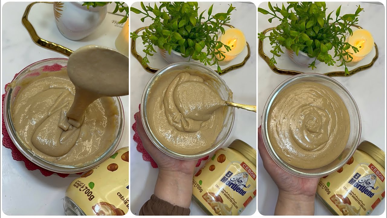 المرجان 😍 كريمة البندق سعرها ارتفع وماشي متوفرة حضريها في الدار بمكونات قلييلة و النتيجة راااائعة