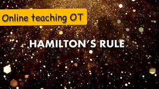 Hamilton Rule and CSIR question