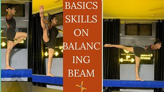 basic skills on balancing beam