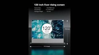 AWOL VISION 120 Inch Motorized Projector Screen Review | Best Floor Rising Screen for 4K