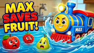 Max the Glow Train vs. The Water! 🚂 Can He Save the Fruits
