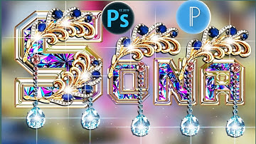 ||New Stylish texter Glassfont 2023|| How to make stylish glassfont on Pixxallab and ps touch!2023