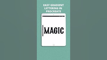 How to Do Gradient Lettering | How to Use Procreate #shorts