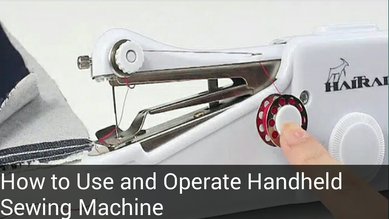 How to use/operate hand-held sewing machine | Unboxing - YouTube
