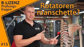 Aus welchen Muskeln besteht die Rotatorenmanschette? | B-Lizenz Prüfungsfrage #15