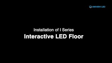 Installation of I Series Interactive LED Floor