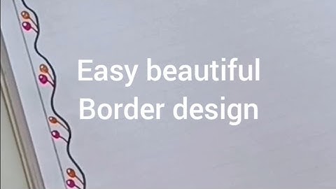Easy beautiful borderdesign @rangallyritu #borderdesign  #projectworkdesigns #frontpagedesign