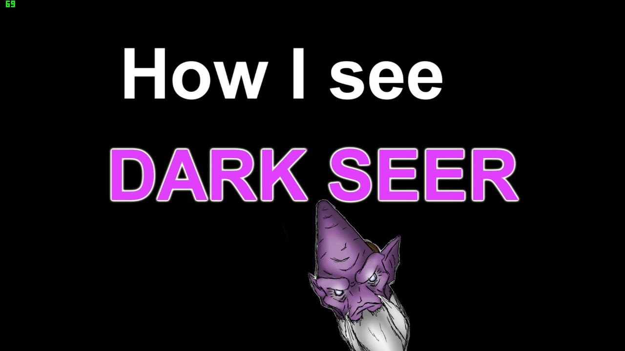 You see me dark