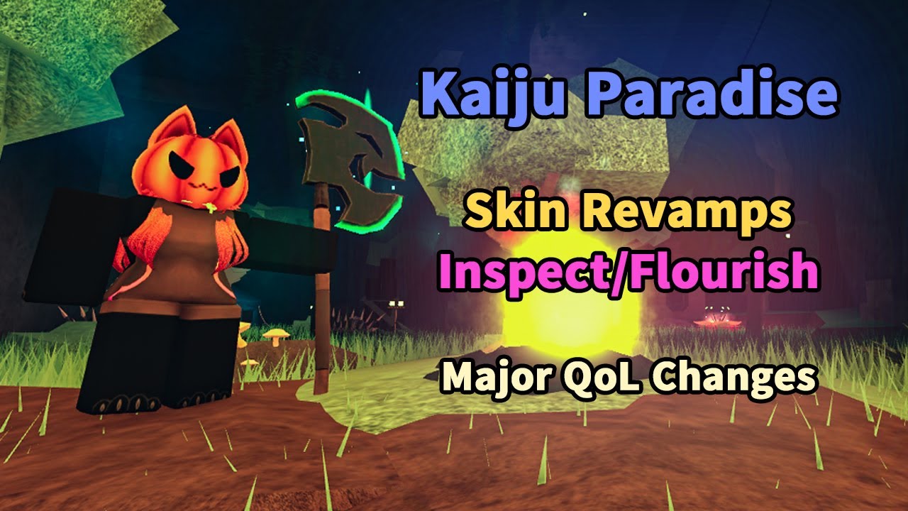 Kaiju Paradise Major Quality of Life Game Changes Inspect Weapon Feature More Commands ROBLOX