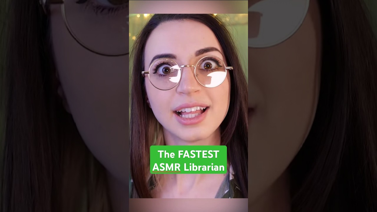 The FASTEST ASMR Librarian #asmr #shorts
