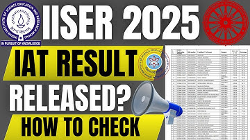 iiser iat result 2025 | how to check iiser result 2025 | iiser result 2025 | mahir academy