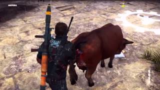 Try to fly a cow - Just Cause 3