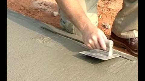 Edging Trowels Finishing Tools Video—ConcreteNetwork.com