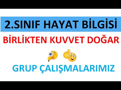 2.SINIF HAYAT BİLGİSİ. BİRLİKTEN KUVVET DOĞAR - GRUP ÇALIŞMALARIMIZ.