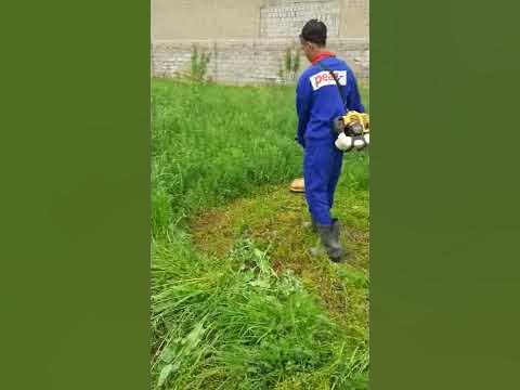 Приспособление для высокой травы своими руками - YouTube