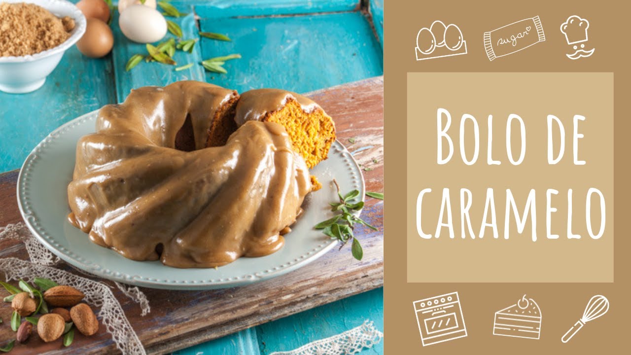 Receita de Bolo de Caramelo (com cobertura)