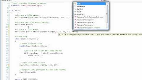 SFML Tutorial #02 - Colors and Stuff