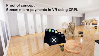 VR Gallery - Use digital assets to stream micro-payments in virtual reality (proof of concept) screenshot 1