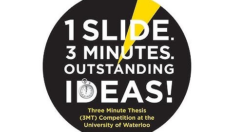 2016 University of Waterloo - Three Minute Thesis (3MT) coaching session