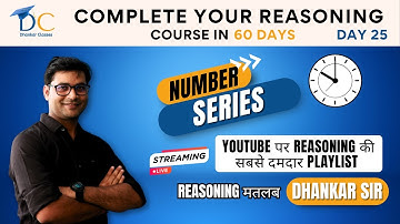 Number Series Class II | Number Series Reasoning Tricks | by Anubhav Dhankar | Day - 25