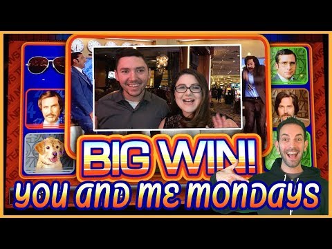 ⚓👨 BIG WIN on ANCHORMAN ✦ YOU AND ME MONDAYS ✦ MGM in LAS VEGAS w/Rudies