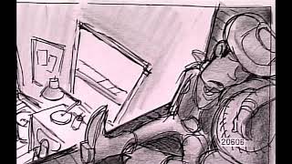 Toy Story 2 Woodys Nightmare. (Storyboard)