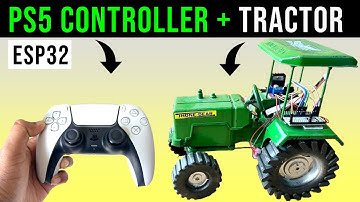 RC Tractor with PS5 Controller and esp32 | DIY 🔥