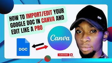 How to Import & Edit Google Doc in Canva || Create Ebook/pdf in Canva Full Tutorial