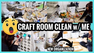 Craft Room Clean and Organize with Me | Cleaning Motivation you need in 2023