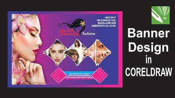 Flex banner hoarding billboard designing in Corel Draw x7 tutorial