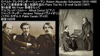 Schumann Piano Trio No. 1 in D Minor (Ⅱ・ⅲ・Ⅳ) Casals Trio
