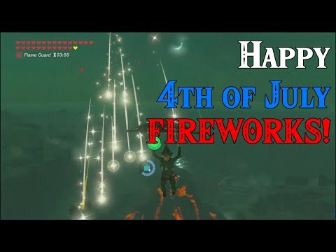 Happy 4th Of July FIREWORKS Tingle Lights Up BotW Hyrule In Zelda Breath Of The Wild DLC