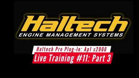 Haltech Pro Plug-In Live Training: AP1 Honda s2000 Part 3 | Evans Performance Academy