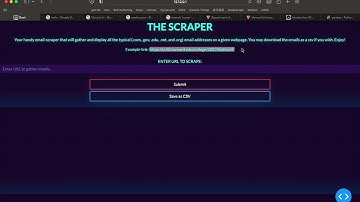 The Scraper: Victoria Li CS50 Final Project