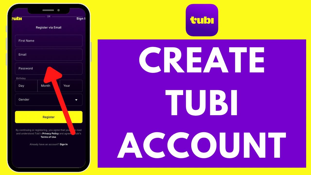 How to Sign up Tubi TV With Email Address (2024) | Tubi TV Sign Up